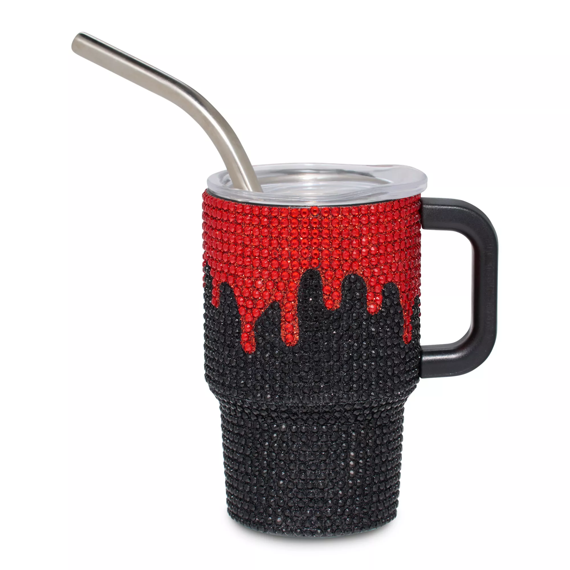 Blood Drip Rhinestone Mini Travel Tumbler with Straw - 3 oz. at Spencer's