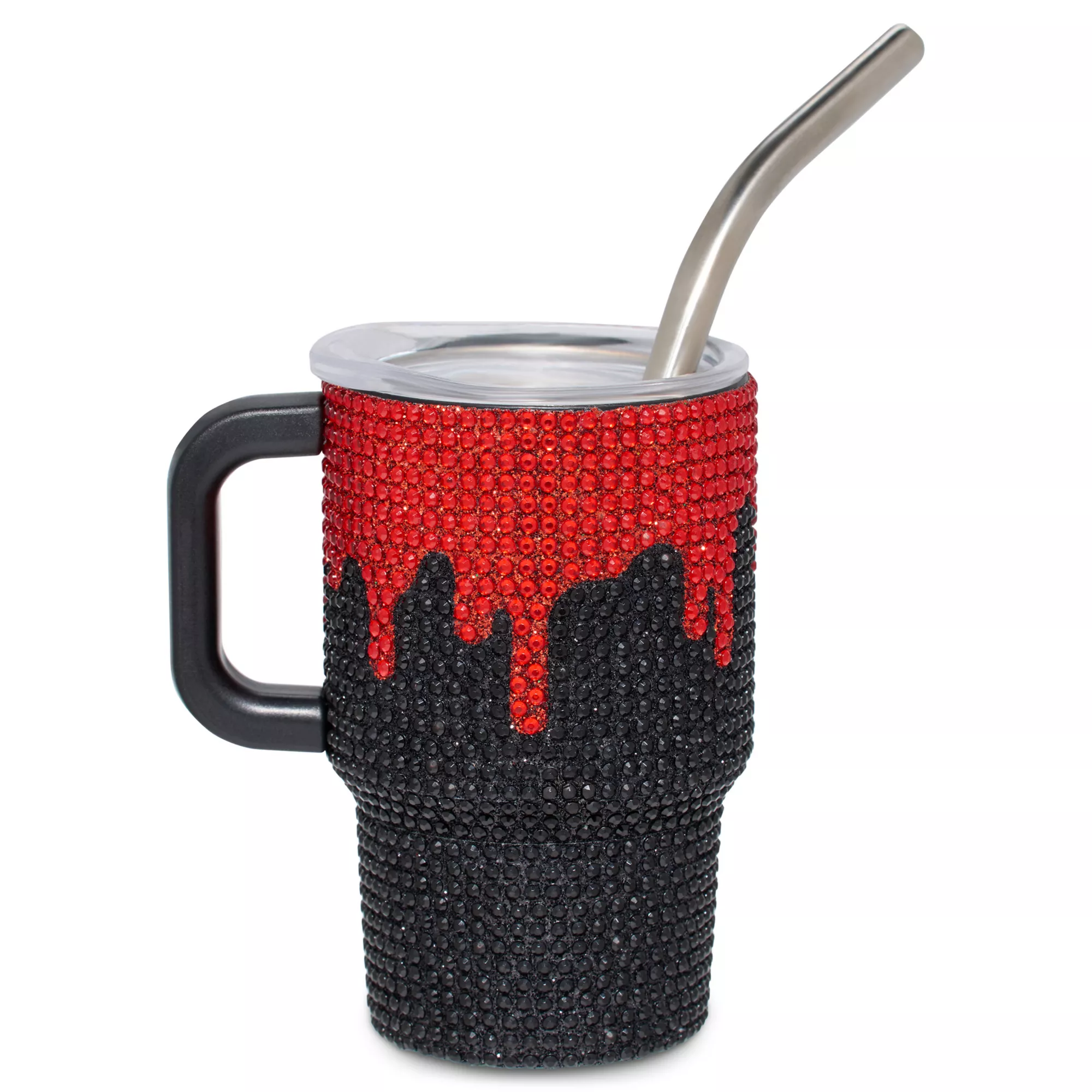 Blood Drip Rhinestone Mini Travel Tumbler with Straw - 3 oz. at Spencer's