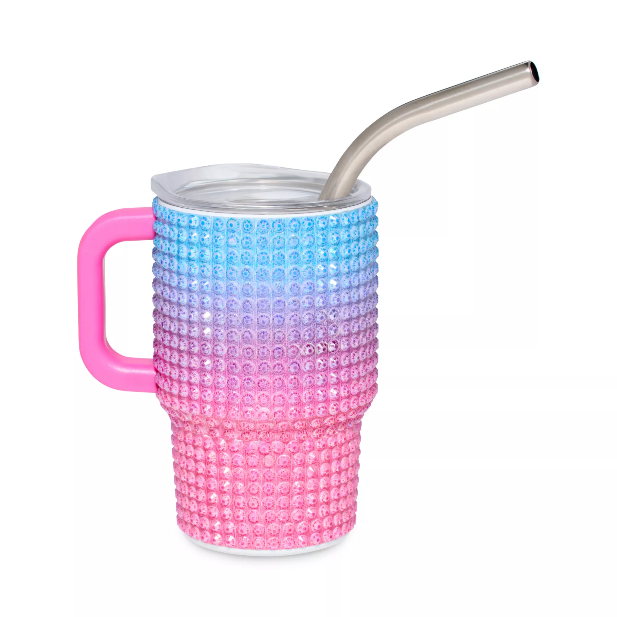 My Fucking Birthday Rhinestone Ombre Mini Tumbler with Straw - 3 oz. at Spencer's