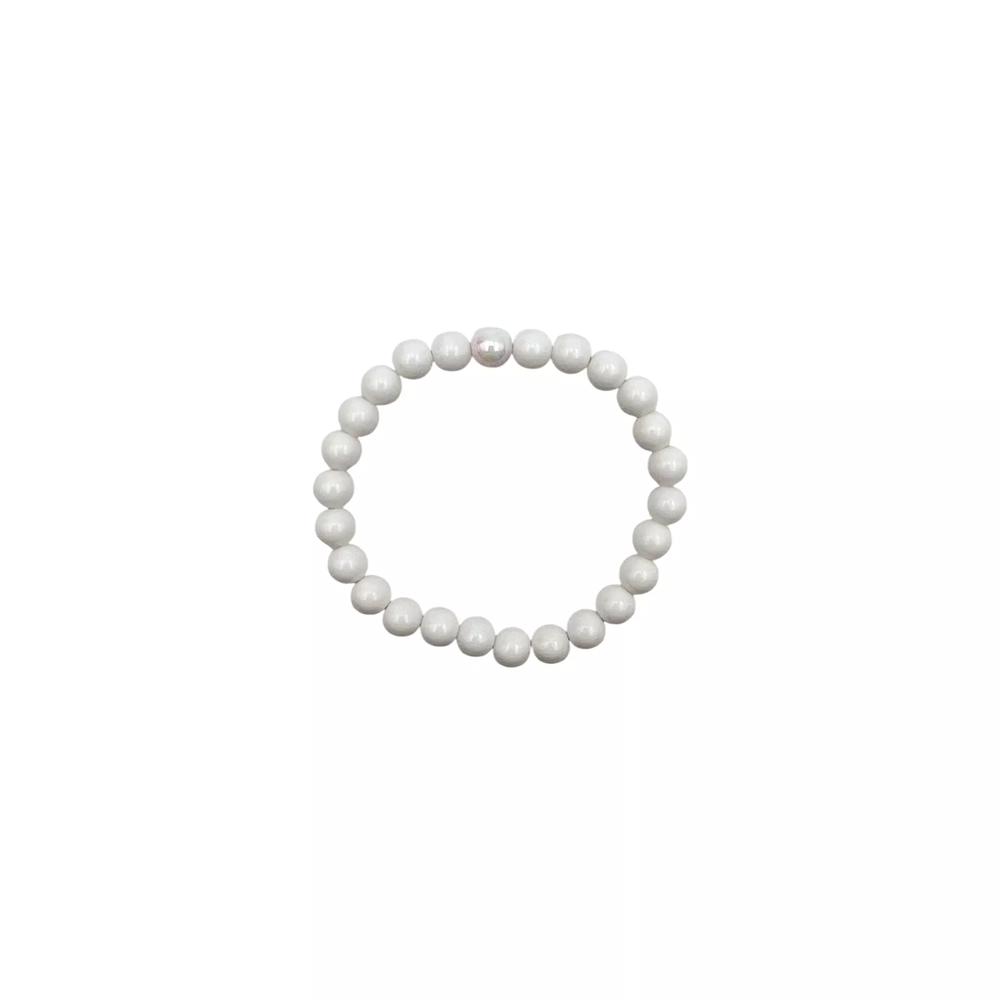 Iridescent Multicolor and White Marble Long Distance Bracelets - 2 Pack at Spencer's