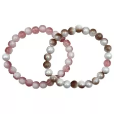 Rose and Brown Long Distance Bracelets – 2 Pack at Spencer's