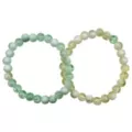 Yellow and Green Marble Long Distance Bracelets - 2 Pack at Spencer's