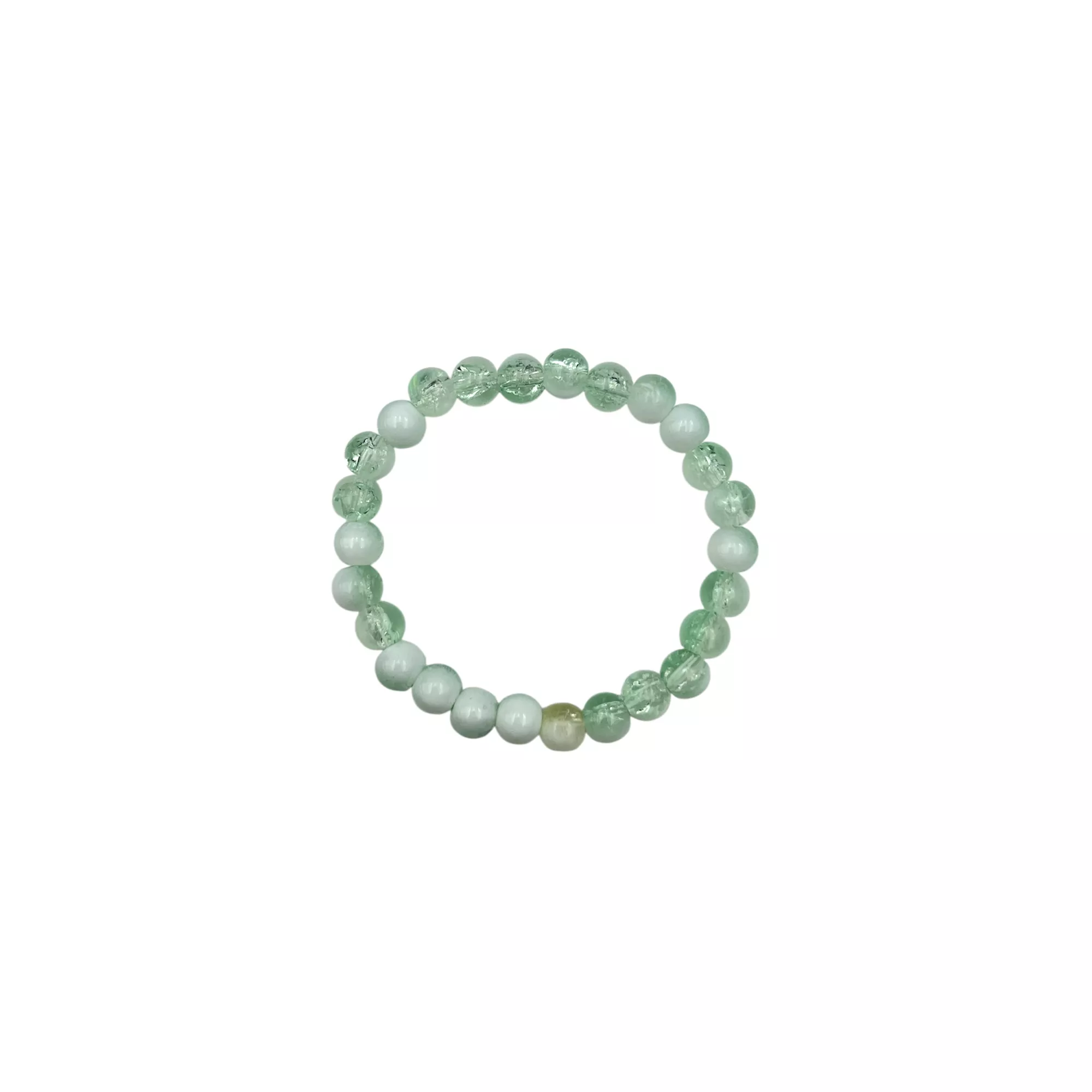 Yellow and Green Marble Long Distance Bracelets - 2 Pack at Spencer's