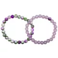 Iridescent Green and Purple Long Distance Bracelets - 2 Pack at Spencer's