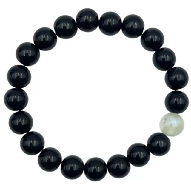 Iridescent Green and Black Long Distance Bracelets - 2 Pack at Spencer's