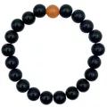 Black and Orange Long Distance Bracelets - 2 Pack at Spencer's