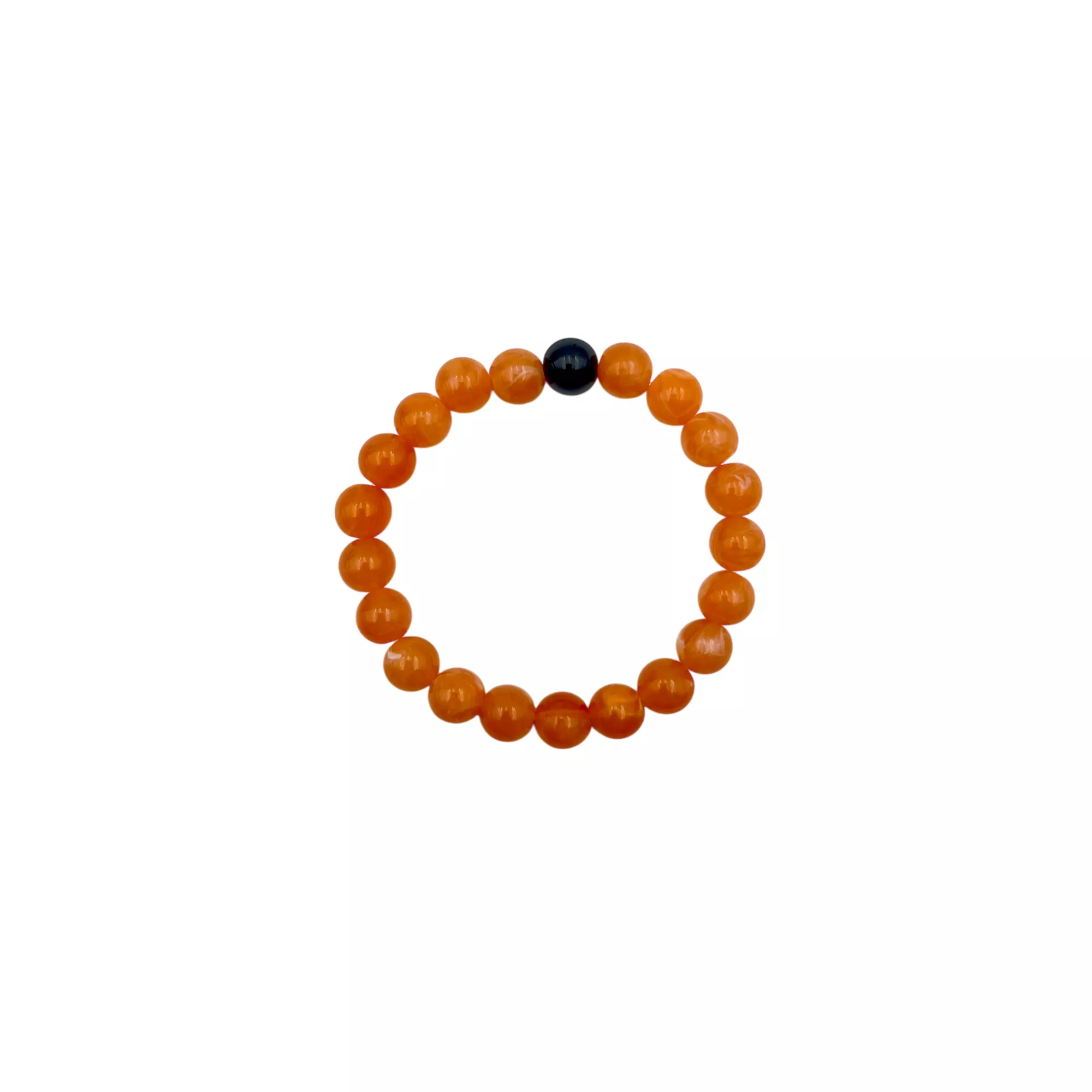 Black and Orange Long Distance Bracelets - 2 Pack at Spencer's