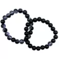 Black and Purple Marble Long Distance Bracelets - 2 Pack at Spencer's