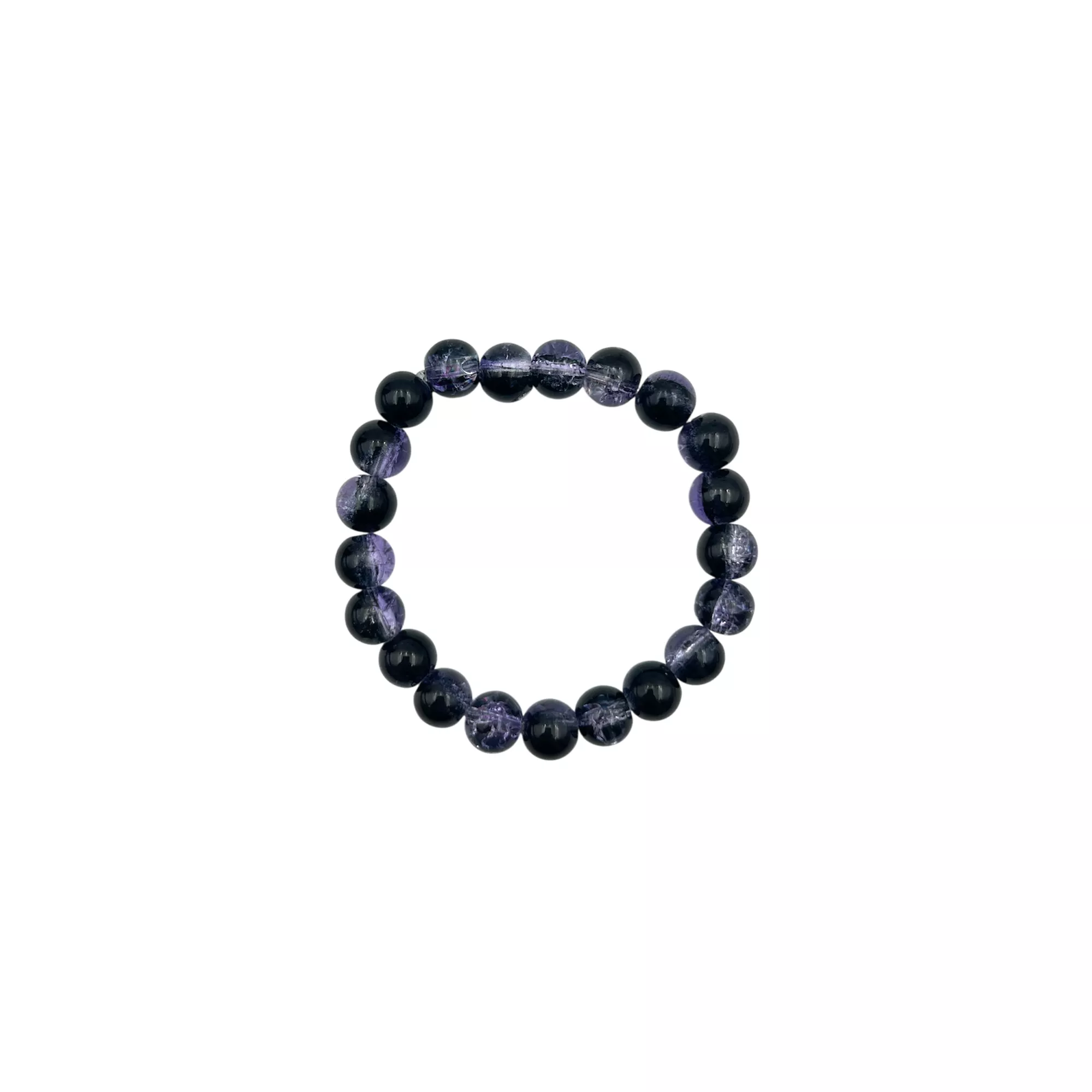 Black and Purple Marble Long Distance Bracelets - 2 Pack at Spencer's