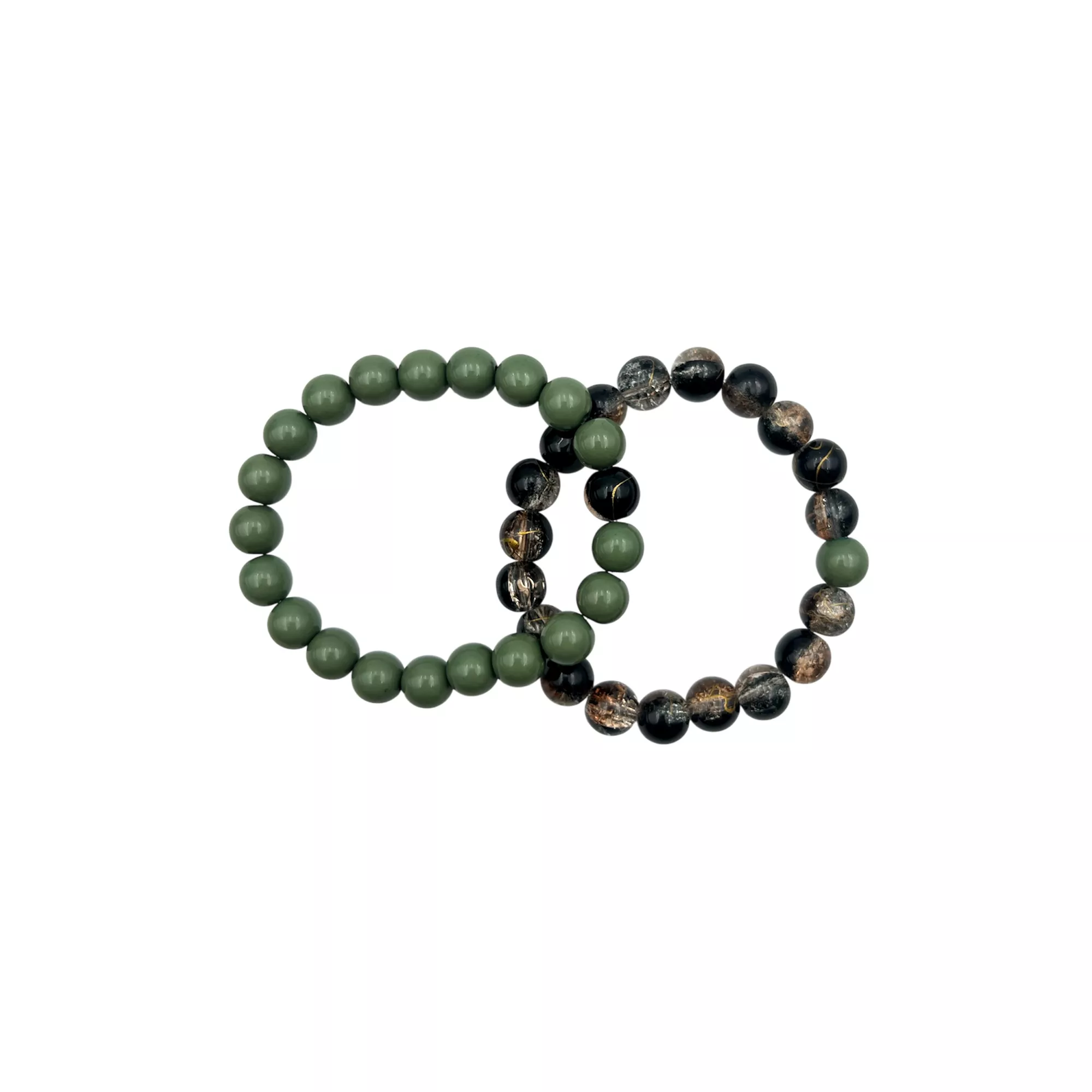 Black and Green Marble Long Distance Bracelets – 2 Pack at Spencer's