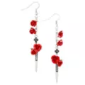 Rose Sword Dangle Earrings at Spencer's