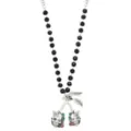Cherry Skull Beaded Chain Necklace at Spencer's