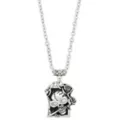 Skull and Roses Pendant Chain Necklace at Spencer's