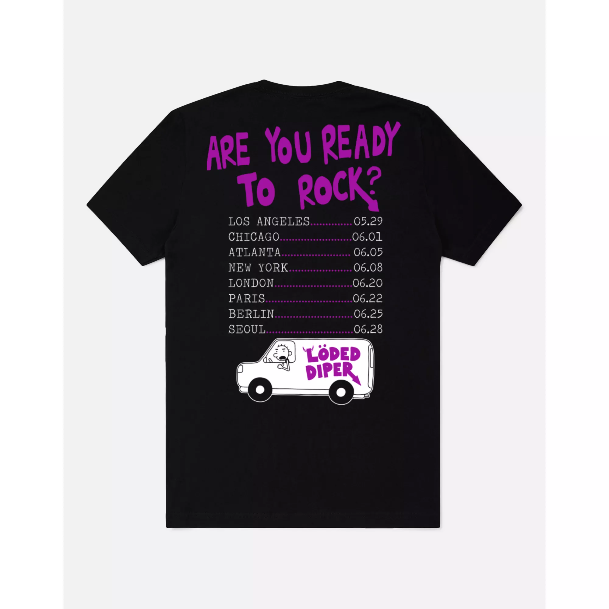 Löded Diper World Tour T-Shirt - Diary of a Wimpy Kid at Spencer's