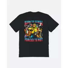 Born to Scroll Forced to Rot T Shirt at Spencer's