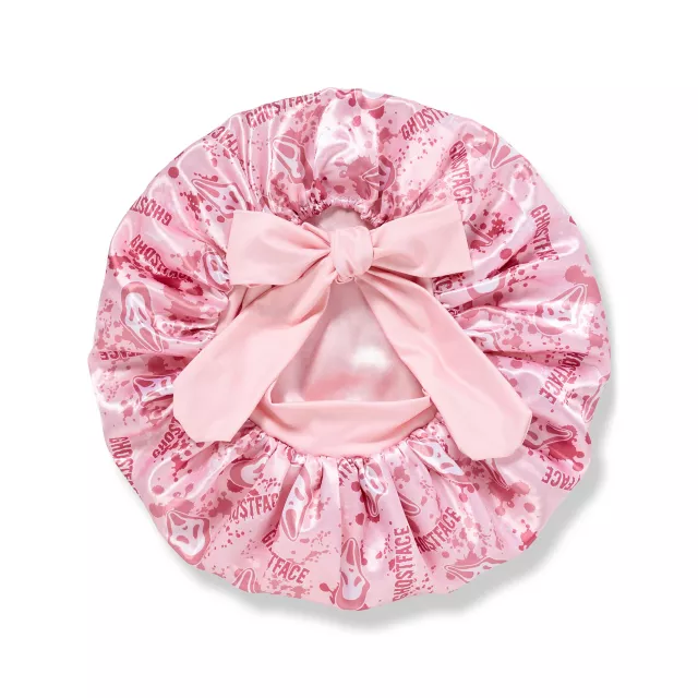Ghost Face Pink Sleeping Bonnet at Spencer's