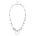 Spiked Heart Barbell Chain Necklace at Spencer's