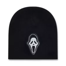 Ghost Face Rhinestone Beanie Hat at Spencer's