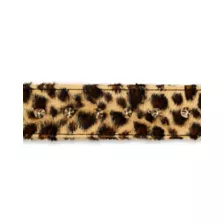 Cheetah Print Faux Fur Spiked Cuff Bracelet at Spencer's
