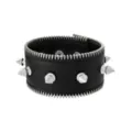 Zipper Spiked Faux Leather Cuff Bracelet at Spencer's