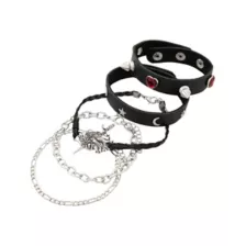 Multi-Pack Gothic Romance Spiked Bracelets - 5 Pack at Spencer's