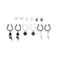 Multi-Pack Dice Cross Skull Earrings - 6 Pair at Spencer's