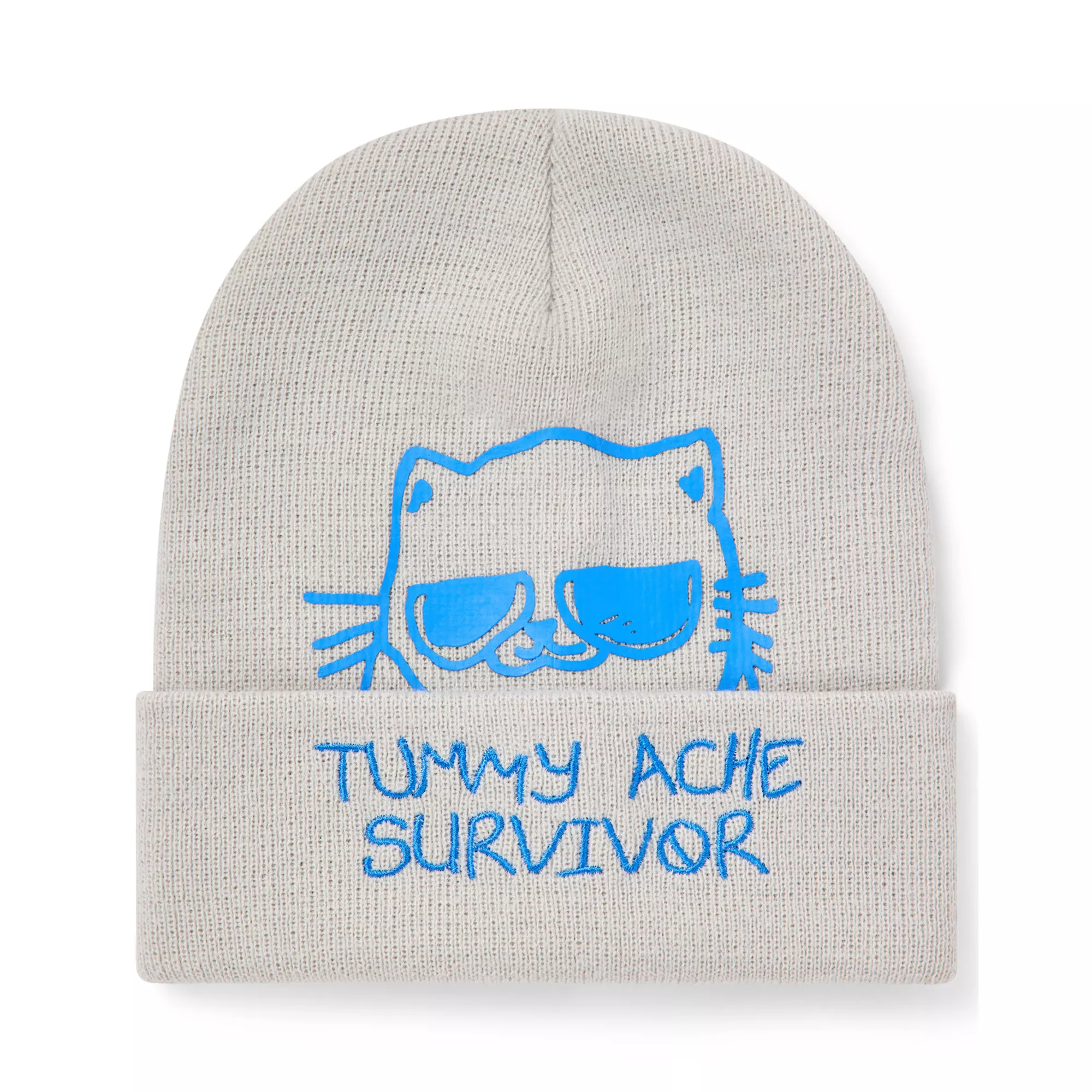 Tummy Ache Survivor Cuff Beanie Hat at Spencer's