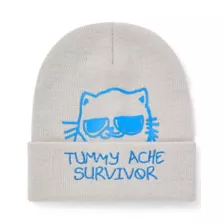 Tummy Ache Survivor Cuff Beanie Hat at Spencer's