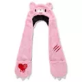 Pink Gloomy Bear Snood Hat at Spencer's