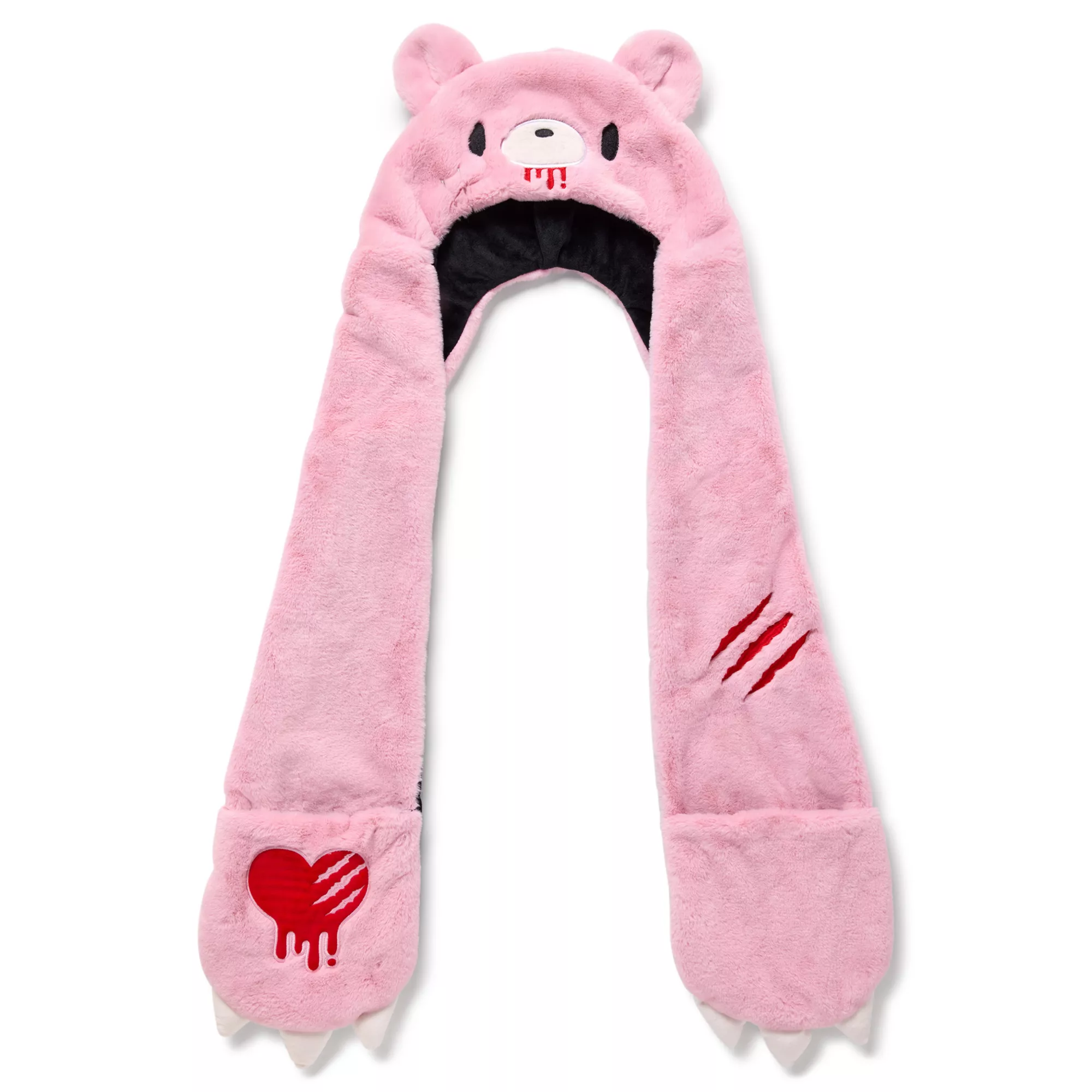 Pink Gloomy Bear Snood Hat at Spencer's