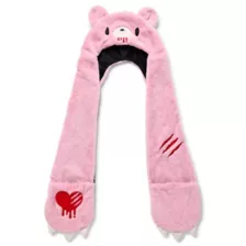 Pink Gloomy Bear Snood Hat at Spencer's