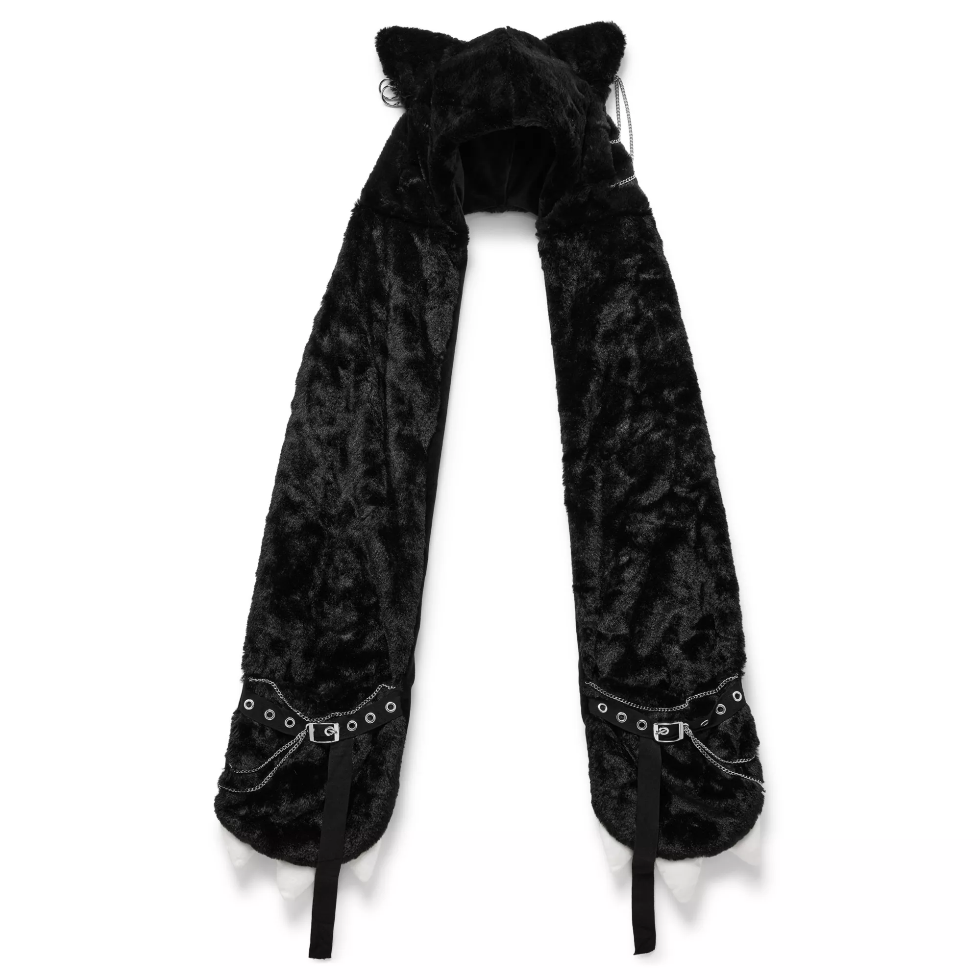 Black Cat Chains Snood Hat at Spencer's