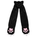 Black Cat Chains Snood Hat at Spencer's