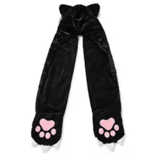 Black Cat Chains Snood Hat at Spencer's
