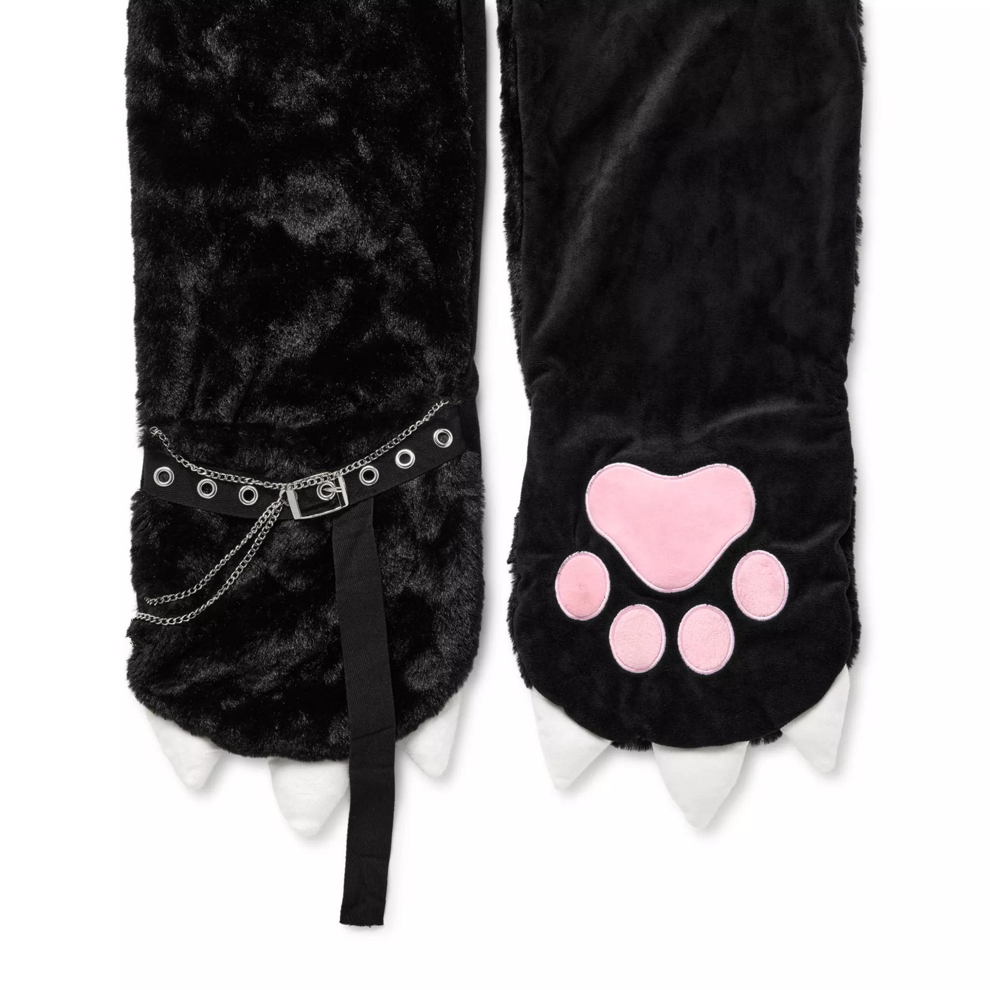 Black Cat Chains Snood Hat at Spencer's