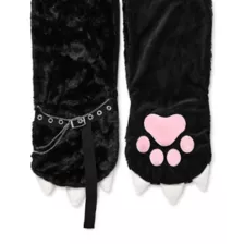 Black Cat Chains Snood Hat at Spencer's