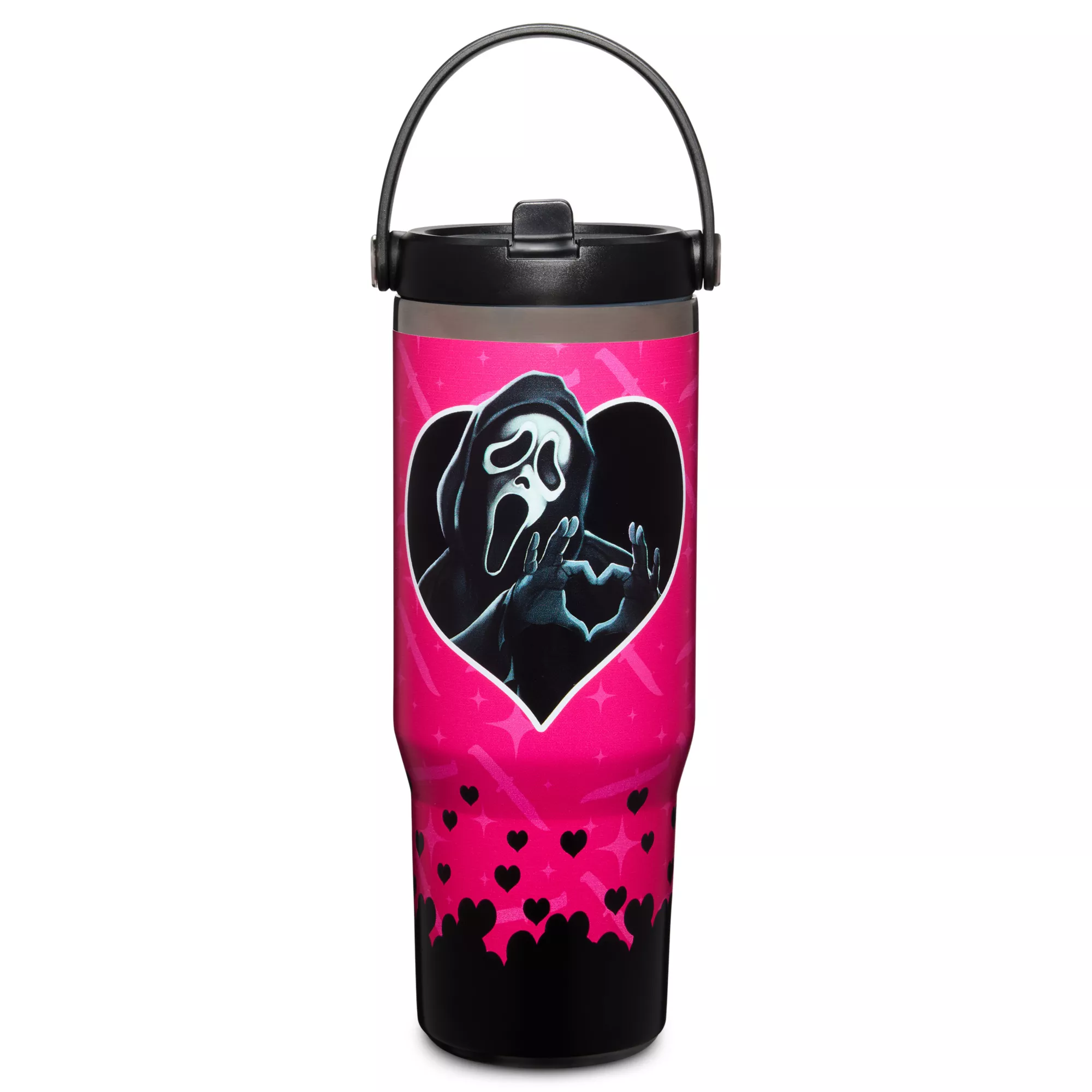 Ghost Face Love Travel Tumbler with Handle - 30 oz. at Spencer's