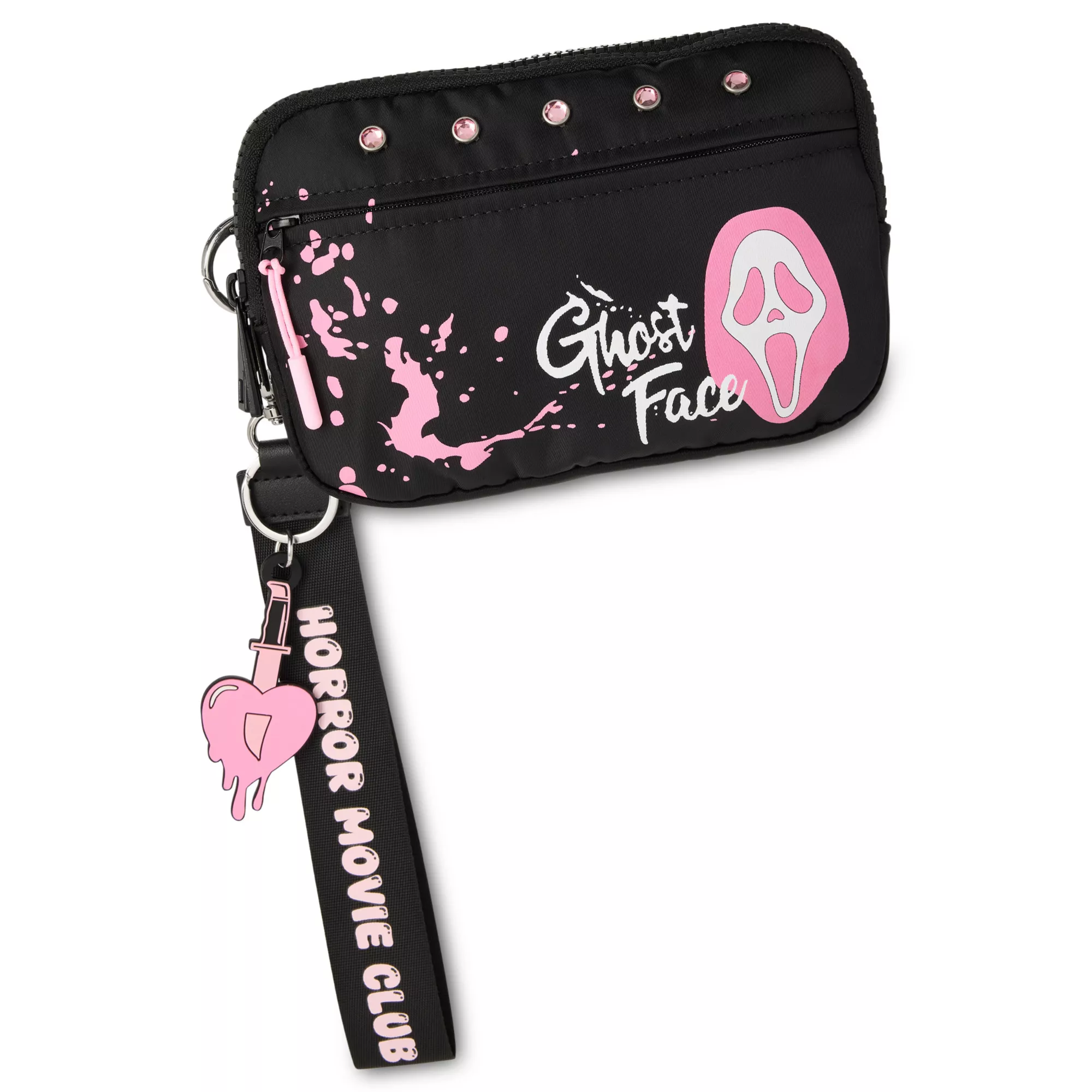 Ghost Face Pink Wristlet
