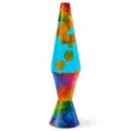 17 Inch Rainbow Splashy Petal Lava Lamp at Spencer's