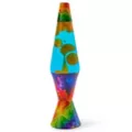 17 Inch Rainbow Splashy Petal Lava Lamp at Spencer's