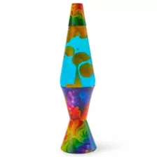 17 Inch Rainbow Splashy Petal Lava Lamp at Spencer's