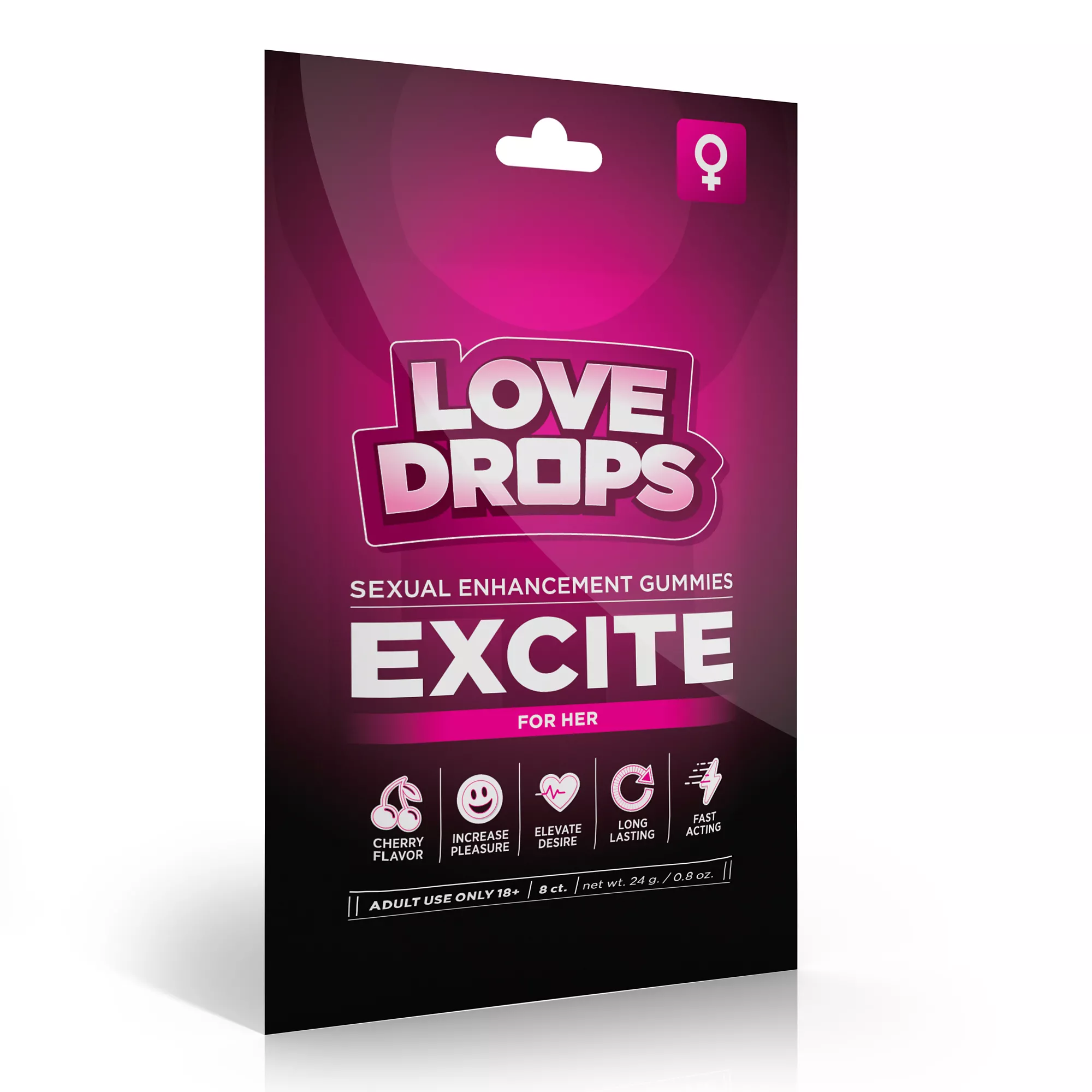 Multi-Pack Love Drops Excite Sexual Enhancement Gummies for Her – 8 Pack at Spencer's