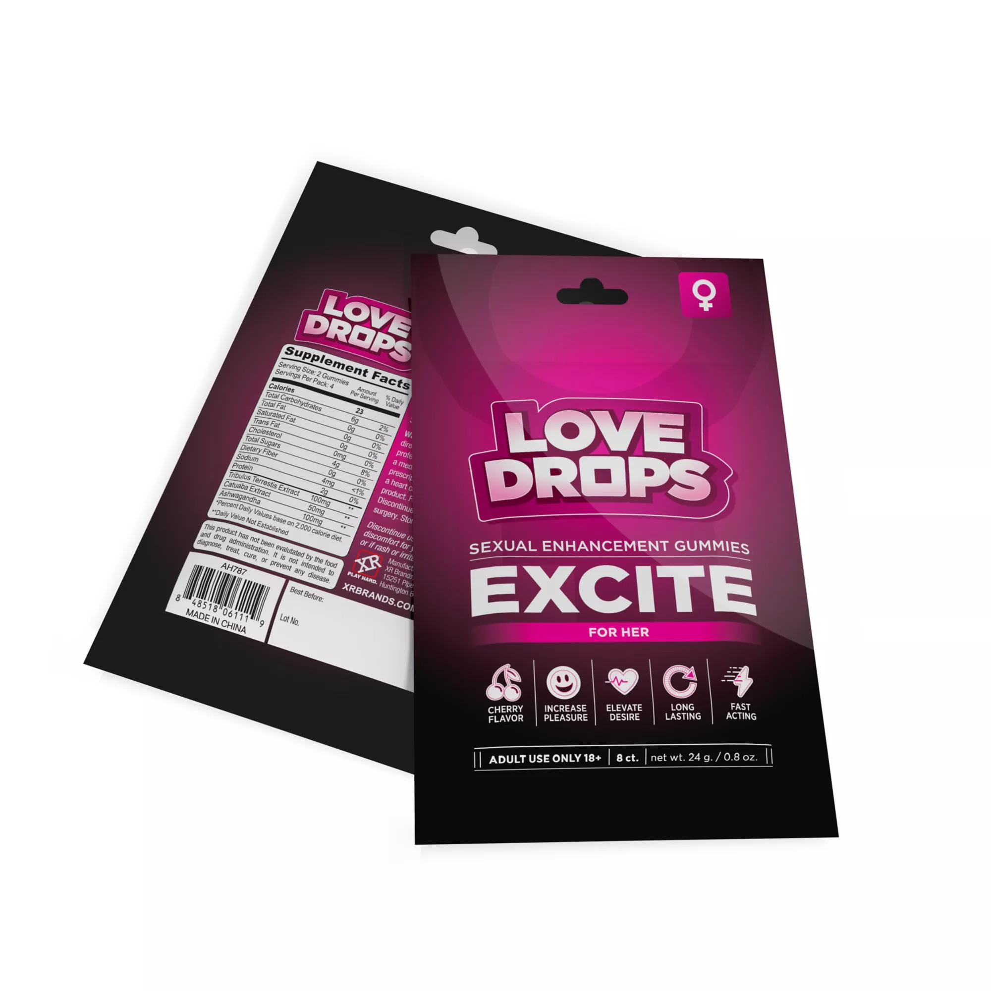Multi-Pack Love Drops Excite Sexual Enhancement Gummies for Her – 8 Pack at Spencer's