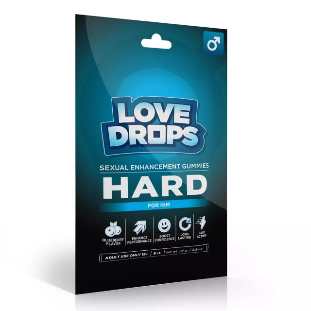 Multi-Pack Love Drops Hard Sexual Enhancement Gummies for Him – 8 Pack at Spencer's