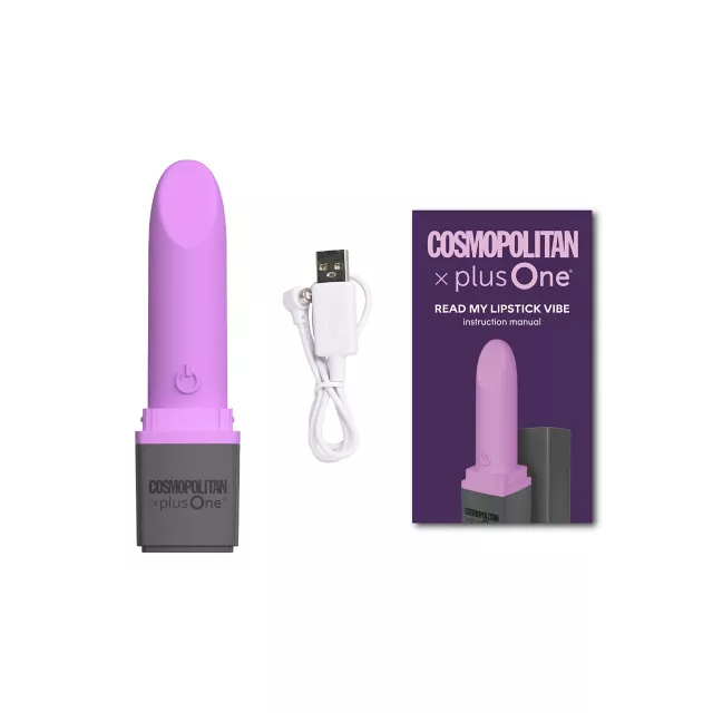 Cosmopolitan X plusOne Read My Lipstick Vibrator at Spencer's