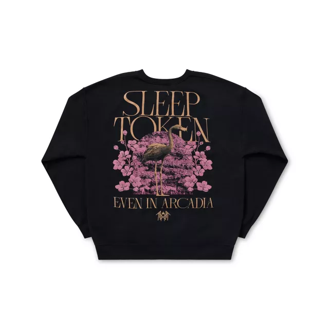 Sleep Token Even in Arcadia Black Flamingo Sweatshirt at Spencer's