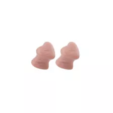 Pink Heart Mahogany Stone Plugs at Spencer's