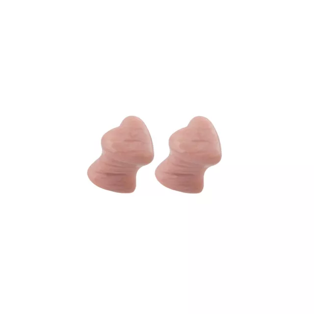 Pink Heart Mahogany Stone Plugs at Spencer's