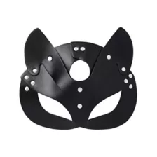 Black Faux-Leather Midnight Fox Kit - Pleasure Bound at Spencer's