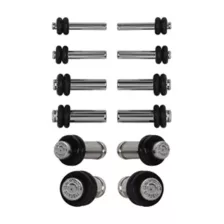 Multi-Pack Barbell Silver-Plated Plugs - 6 Pair at Spencer's